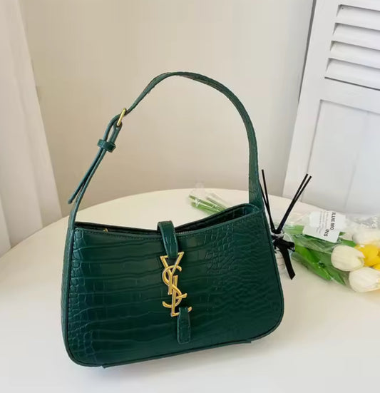 Royal Green and Gold bag