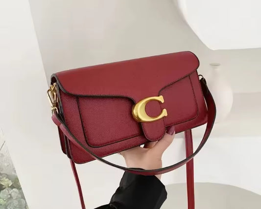 Burgundy And Gold Bag