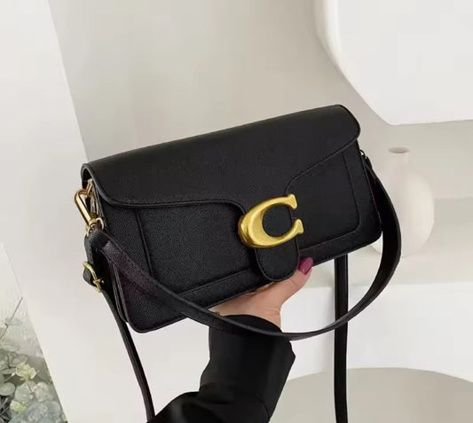 black and gold bag