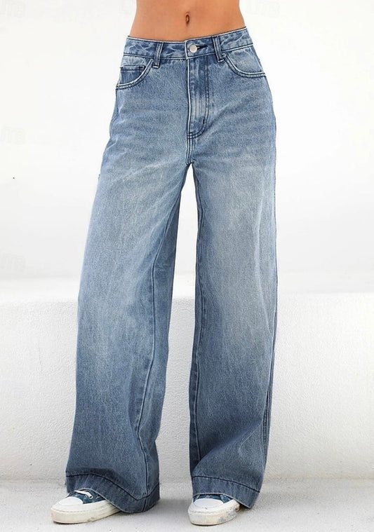 denim low rise jeans